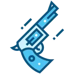 Big Revolver Gun Weapon Army SVG Icon